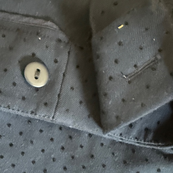LOFT Plus Dark Blue Pants with Black Dots - Picture 6 of 12